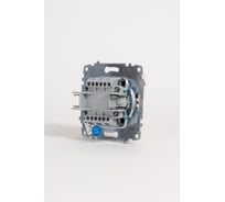 Выключатель двухклавишный Elbi Zena Vega Kремовый с подсветкой M+K 609-010300-203