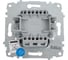 Выключатель двухклавишный Elbi Zena Vega Kремовый с подсветкой M+K 609-010300-203 5
