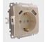 Розетка Elbi Zena Vega Kремовый с заземлением зарядка (Type C+USB) 5V 2400 mA 609-010300-334 2