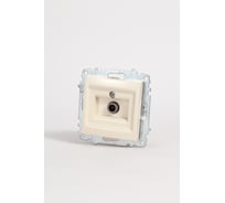 Розетка для TV (Koнцевая) Elbi Zena Vega Kремовый с экраном M+K 609-010300-273