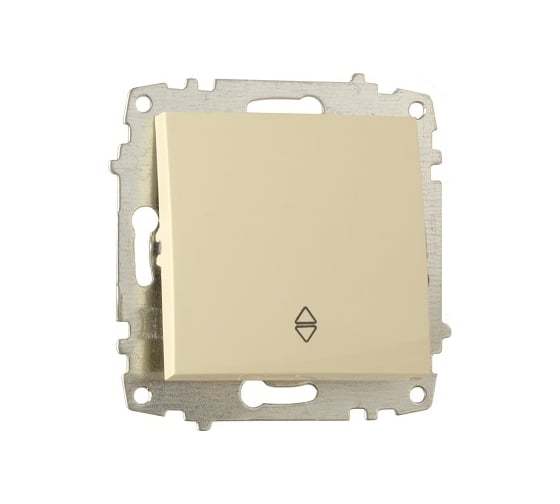 Переключатель одноклавишный Elbi Zena Vega Kремовый M+K 609-010300-209