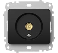 ТВ розетка (Проходная) Elbi Jazz M+K vantablack 607-004800-224