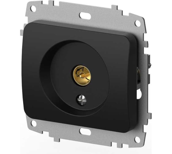 ТВ розетка (Проходная) Elbi Jazz M+K vantablack 607-004800-224