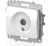 ТВ розетка (Конечная) Elbi Jazz M+K белый 607-000200-273