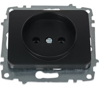 Розетка Elbi Jazz без заземления M+K vantablack 607-014800-215