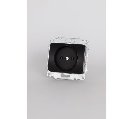 Розетка Elbi Jazz без заземления M+K vantablack 607-014800-215