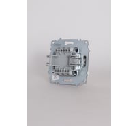 Выключатель 2-х клавишный Elbi Jazz с подсветкой M+K белый 607-010200-203