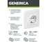Розетка GENERICA 1местн. c з/к без защ.штор. 16А ВЕГА белый ERV11-K01-16-DM 3