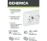Розетка GENERICA 2местн. с з/к без защ.штор. 16А ВЕГА белый ERV21-K01-16-DM 3