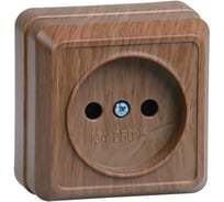 Розетка GENERICA 1местн. без з/к 10А откр.уст. ОКТАВА дуб ERO10-K04-10-DC
