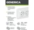 Розетка GENERICA 2местн. без з/к без защ.штор. 10А ВЕГА белый ERV20-K01-10-DM 3