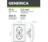 Розетка GENERICA 2местн. без з/к без защ.штор. 10А ВЕГА белый ERV20-K01-10-DM 5