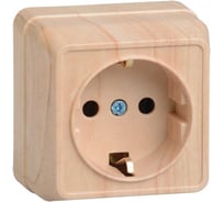 Розетка GENERICA 1местн. c з/к 16А откр.уст. ОКТАВА сосна ERO11-K03-16-DC