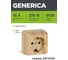 Розетка GENERICA 1местн. c з/к 16А откр.уст. ОКТАВА сосна ERO11-K03-16-DC 2