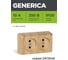 Розетка GENERICA 2местн. без з/к 10А откр.уст. ОКТАВА сосна ERO20-K03-10-DC 2