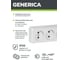 Розетка GENERICA 3местн. без з/к 10А откр.уст. ОКТАВА белый ERO30-K01-10-DC 4
