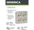 Розетка GENERICA 4местн. без з/к 10А откр.уст. ОКТАВА кремовый ERO40-K33-10-DC 3