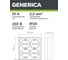 Розетка GENERICA 4местн. без з/к 10А откр.уст. ОКТАВА кремовый ERO40-K33-10-DC 4