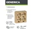 Розетка GENERICA 4местн. с з/к 16А откр.уст. ОКТАВА сосна ERO41-K03-16-DC 3