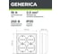Розетка GENERICA 4местн. с з/к 16А откр.уст. ОКТАВА сосна ERO41-K03-16-DC 4