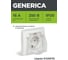 Розетка GENERICA РСбш11-3-ККБ-44 1местн. c з/к с защ. штор. с бол. кр. керамика IP44 16А КВАРТА белый ERK71-K01-10-DM-44 2