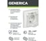 Розетка GENERICA РСбш11-3-ККБ-44 1местн. c з/к с защ. штор. с бол. кр. керамика IP44 16А КВАРТА белый ERK71-K01-10-DM-44 3