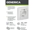 Розетка GENERICA РСбш10-3-ККБ-44 1местн. c з/к с защ. штор. с кр. керамика IP44 16А КВАРТА белый ERK70-K01-10-DM-44 3