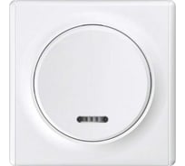 Комплект OneKeyElectro Выключатель одноклавишный с подсветкой (1 шт.); рамка (1 шт.), цвет белый 2242886