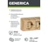 Розетка GENERICA 2местн. с з/к с защ.штор. 16А откр.уст. ОКТАВА сосна ERO24-K03-16-DC 3