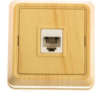 1-местная телефонная розетка IEK ОКТАВА РТ20-ОС, сосна ETO10-K03-DC