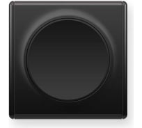 Комплект OneKeyElectro Выключатель одноклавишный (1 шт.); рамка (1 шт.), цвет черный 2242892