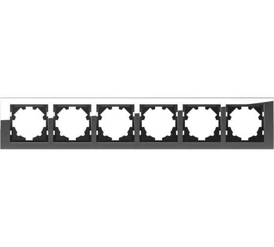 Рамка 6-местная Elbi Zena Platin Хром 500-073100-252