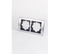 Рамка 2-местная Elbi Zena Platin Хром 500-073100-226
