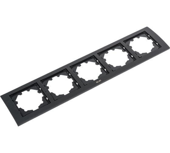 Рамка 5-местная Elbi Zena Platin Матовый Черный 500-073700-250