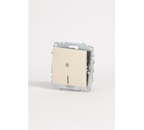 Выключатель одноклавишный проходной Elbi Zena Vega Kремовый с подсветкой M+K 609-010300-210
