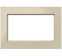 Рамка для 2-ой розетки с заземлением ELBI Vega Кремовый 510-010300-907