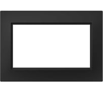 Рамка для 2-ой розетки без заземления ELBI Vega Черный Матовый 510-014800-908
