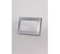 Рамка для 2-ой розетки с заземлением ELBI Vega Серый Металлик 510-011000-907