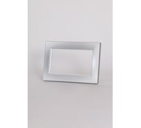 Рамка для 2-ой розетки без заземления ELBI Vega Серый Металлик 510-011000-908