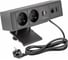Удлинитель врезной GTV прямоугольный BAR, 2xFRENCH, 1xUSB, 1xTYPE-C, 1xLAN, 1xHDMI, вилка провод 1,5M, цвет черный AE-GM2FBAR-20 1