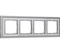 Рамка на 4 поста Werkel W0041431 хром белый a051320