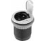 Удлинитель врезной круглый GTV CHARGER MINI, D-60MM, 1XFRENCH, 1XUSB/5V, вилка провод 1,9M, цвет серебро AE-BPW1U1UCH-53 3