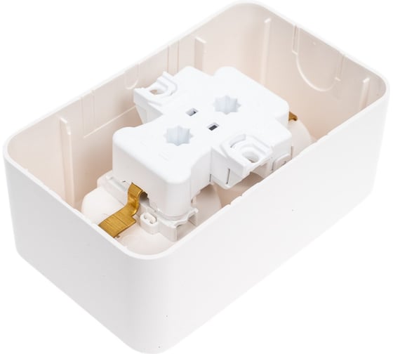 Розетка Systeme Electric BLANCA двойная, с заземлением, со шторками, молочный BLNRA011202