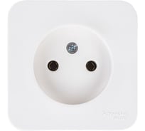 Розетка Systeme Electric BLANCA без заземления, без шторок, молочный BLNRA000112