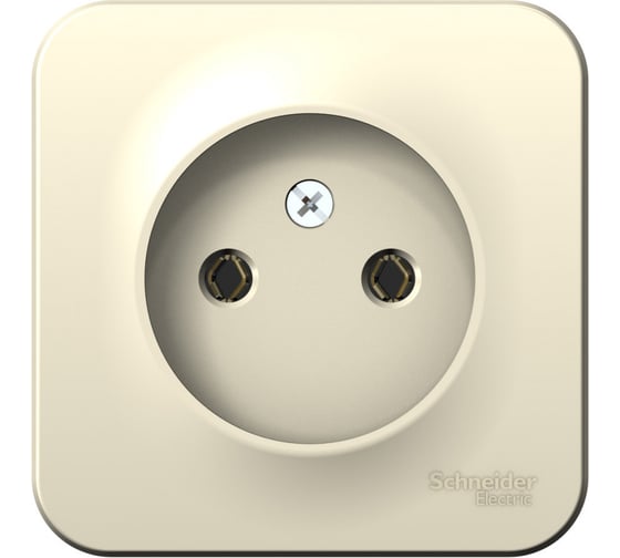 Розетка Systeme Electric BLANCA без заземления, без шторок, молочный BLNRA000112 1