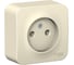 Розетка Systeme Electric BLANCA без заземления, без шторок, молочный BLNRA000112 2