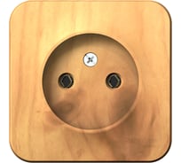 Розетка Systeme Electric BLANCA без заземления, без шторок, ясень BLNRA000105