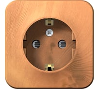 Розетка Systeme Electric BLANCA с заземлением, со шторками, ясень BLNRA011105