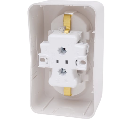 Розетка Systeme Electric BLANCA О/У двойная, с заземлением, со шторками, белый BLNRA011201
