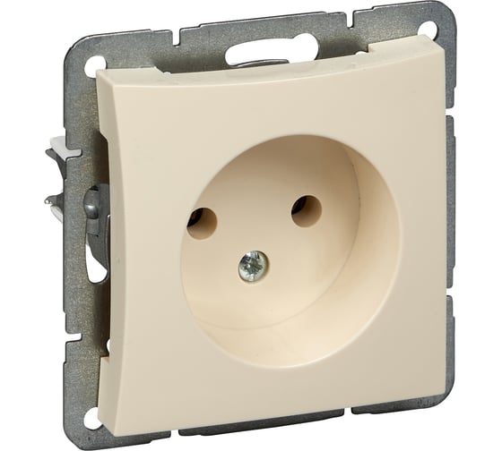 Розетка Systeme Electric ДУЭТ, без заземления, 16А, Бежевый WDE000241